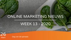 Online marketing nieuws week 13