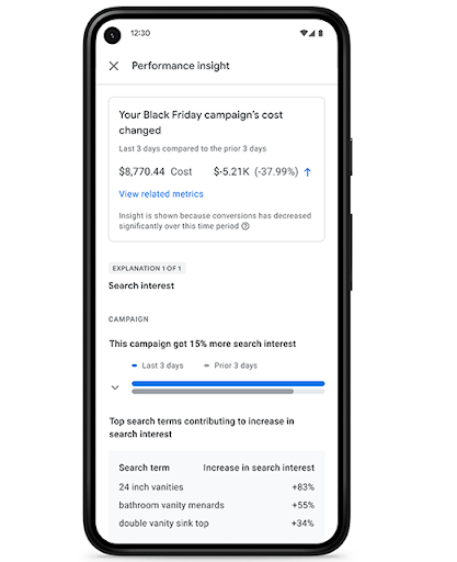Google voegt functies toe aan mobiele Google Ads-app