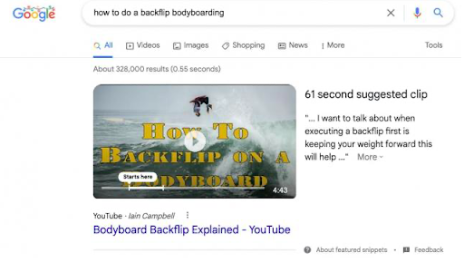 Nieuwe lay-out voor voorgestelde video’s in Google Search